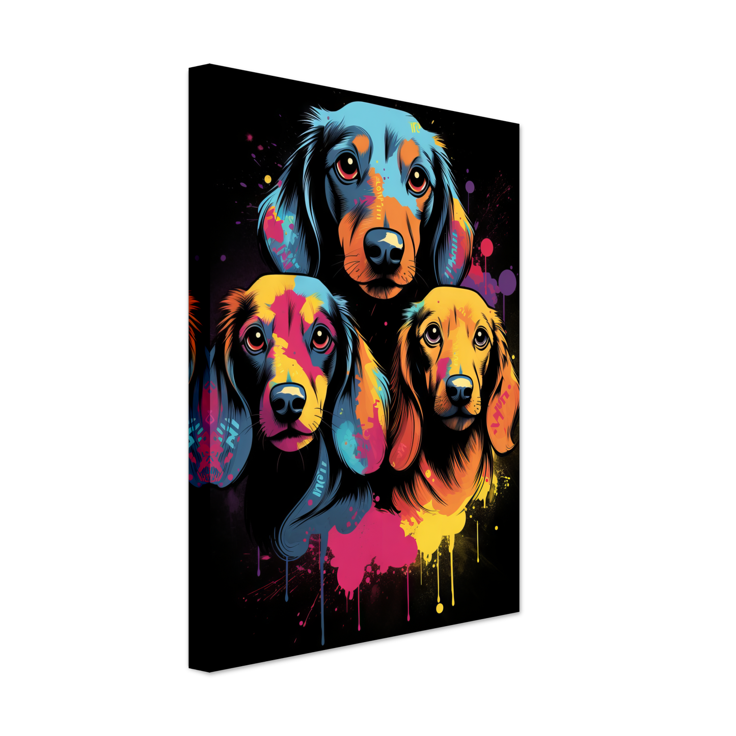Hund Dackel Pop-Art (DOG141)