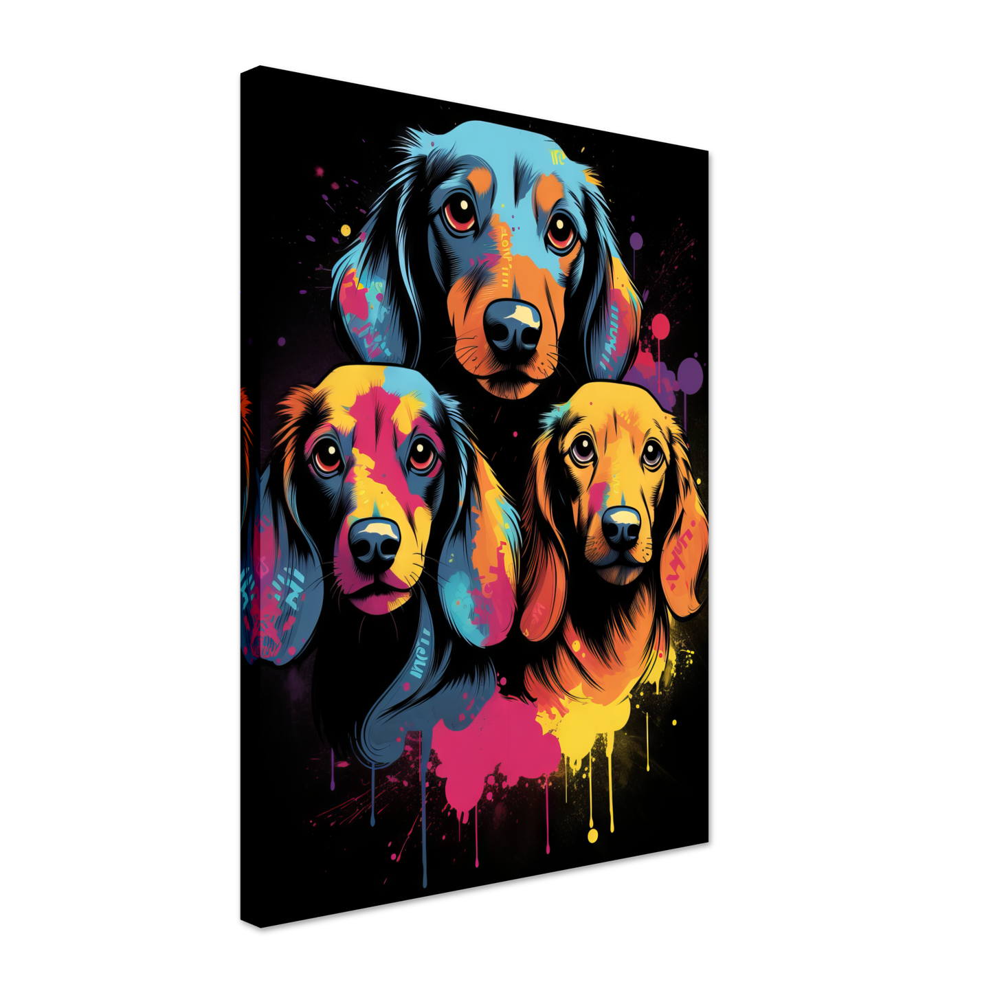 Hund Dackel Pop-Art (DOG141)