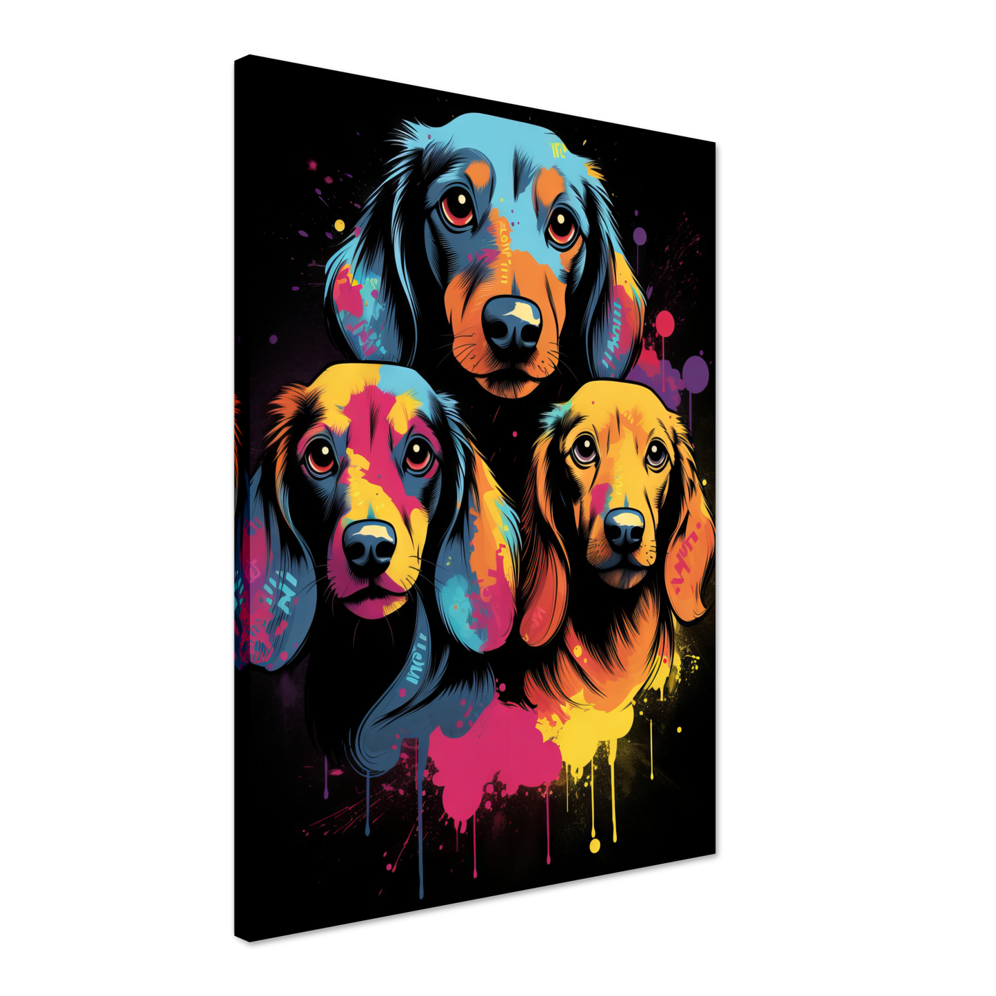 Hund Dackel Pop-Art (DOG141)