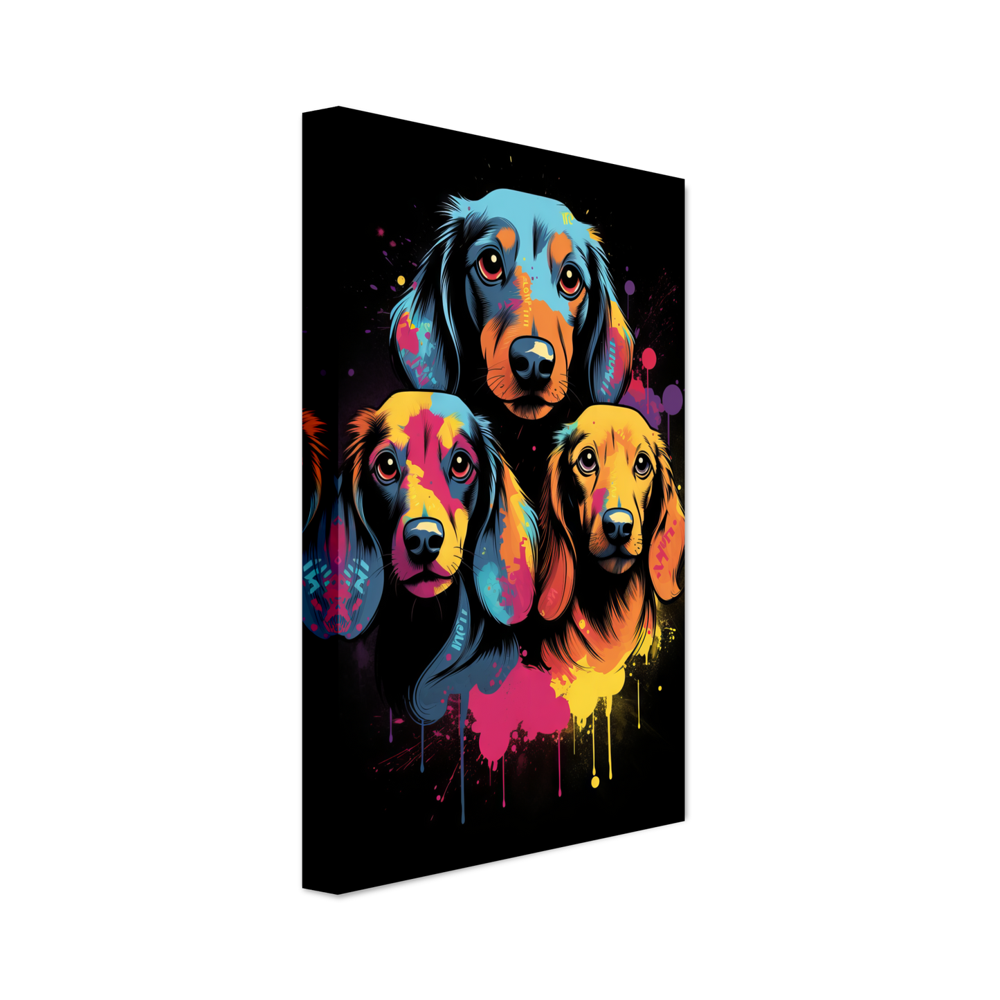 Hund Dackel Pop-Art (DOG141)