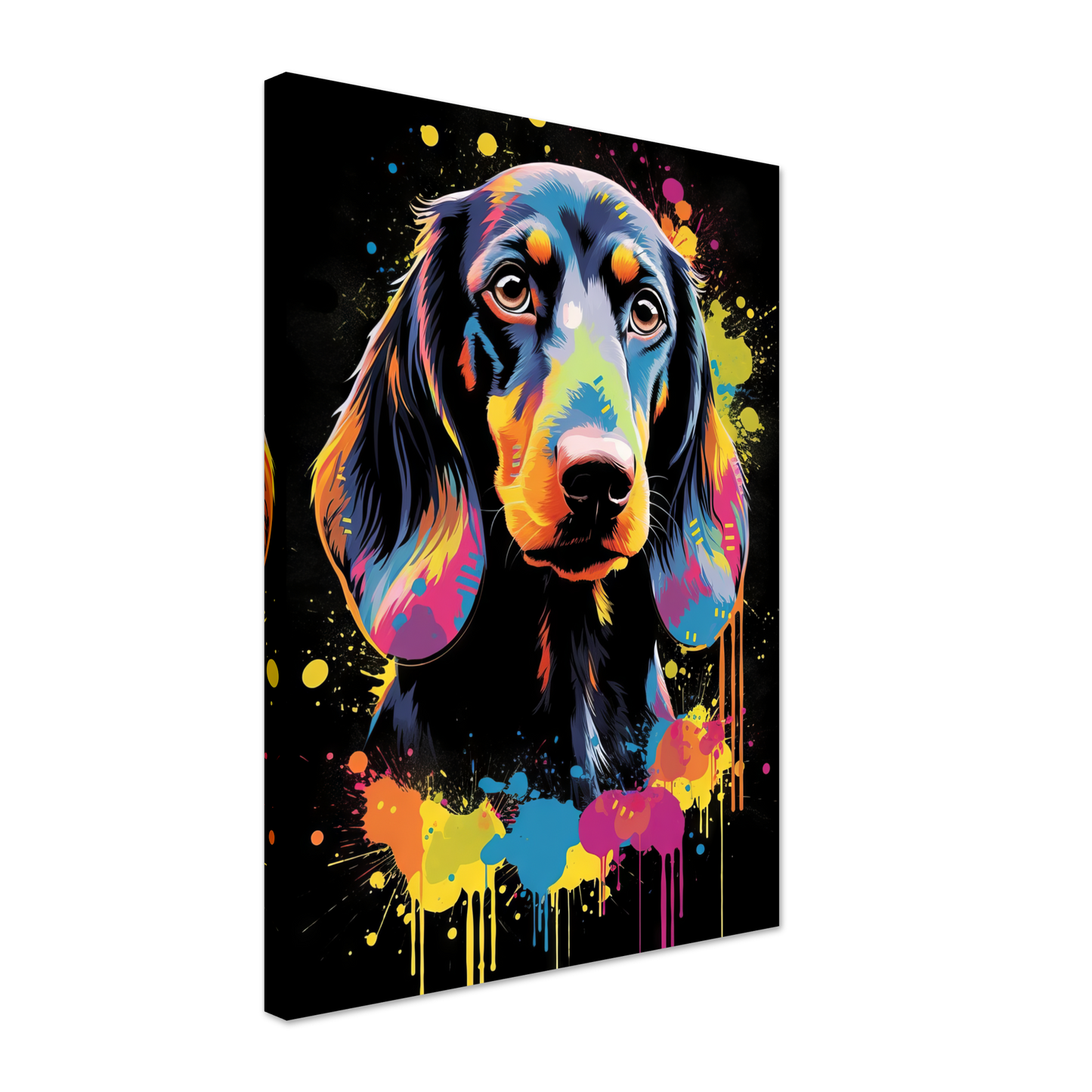 Hund Dackel Pop-Art (DOG142)