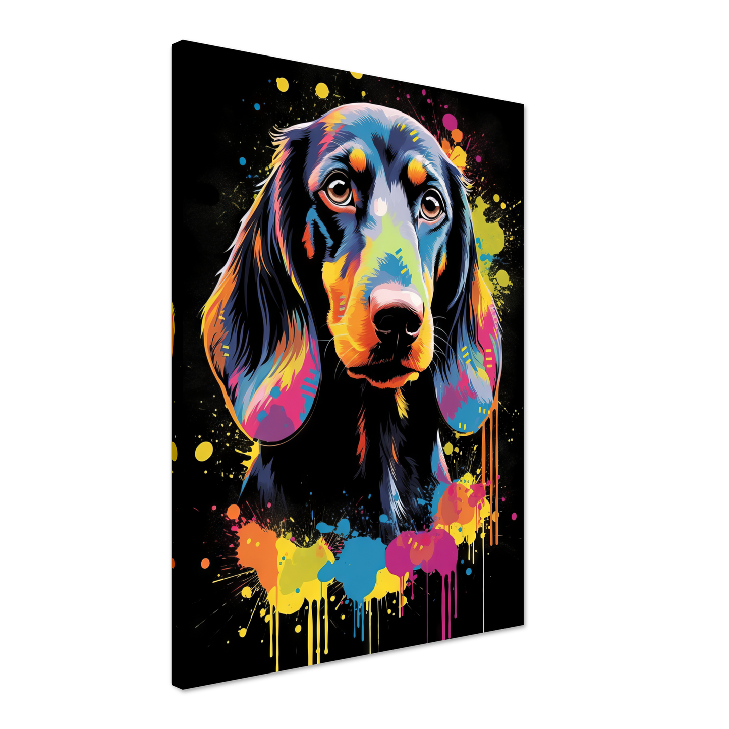 Hund Dackel Pop-Art (DOG142)