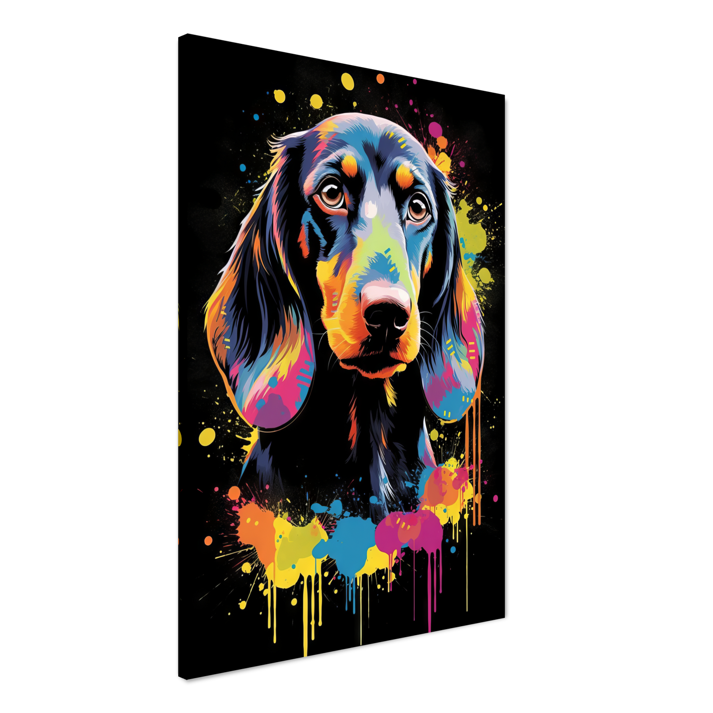 Hund Dackel Pop-Art (DOG142)