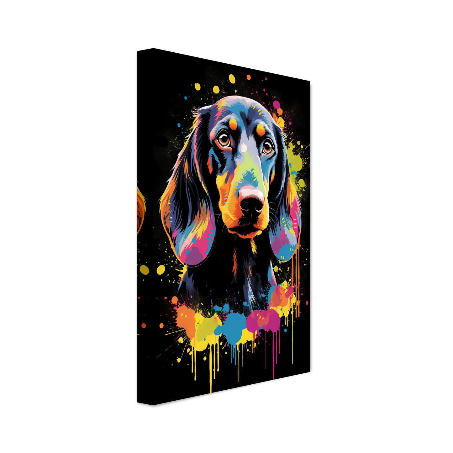 Hund Dackel Pop-Art (DOG142)