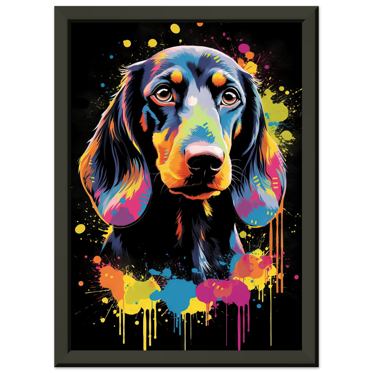 Hund Dackel Pop-Art (DOG142)