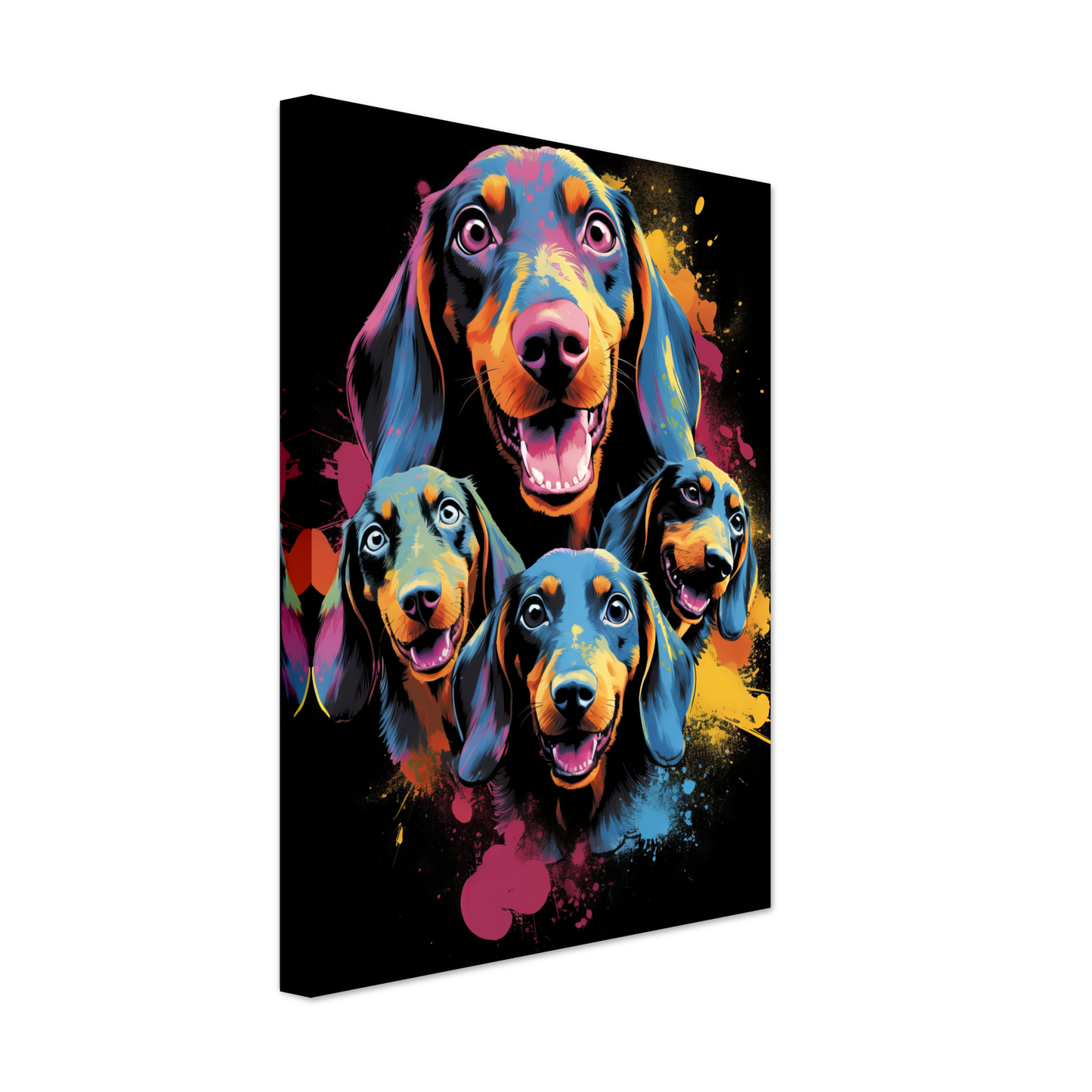 Hund Dackel Pop-Art (DOG143)