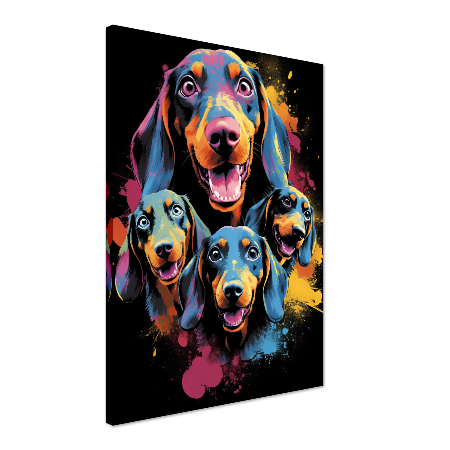 Hund Dackel Pop-Art (DOG143)