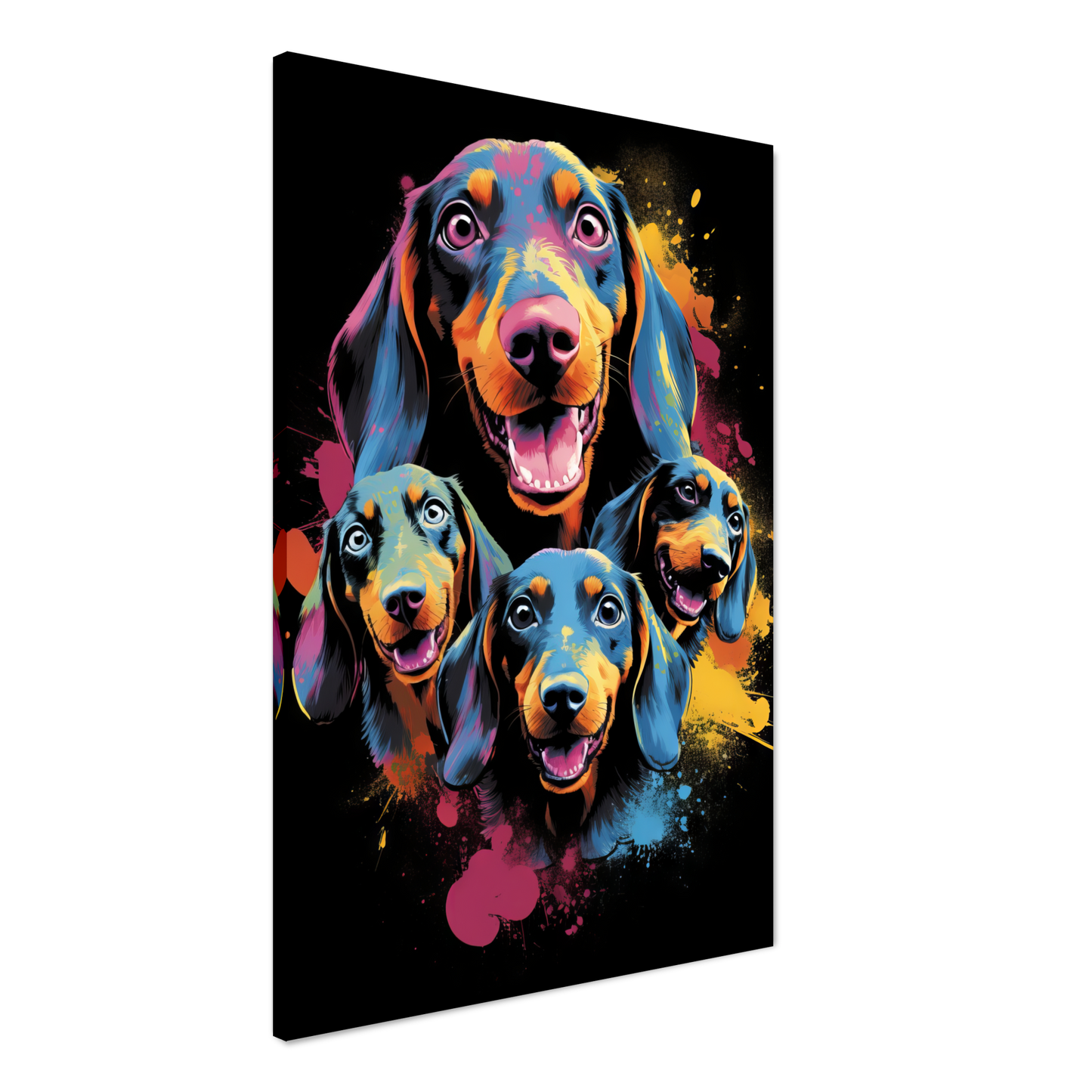 Hund Dackel Pop-Art (DOG143)