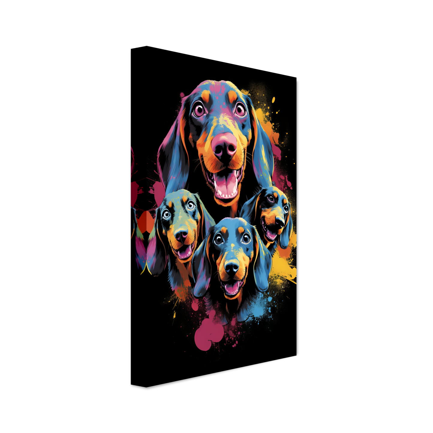 Hund Dackel Pop-Art (DOG143)