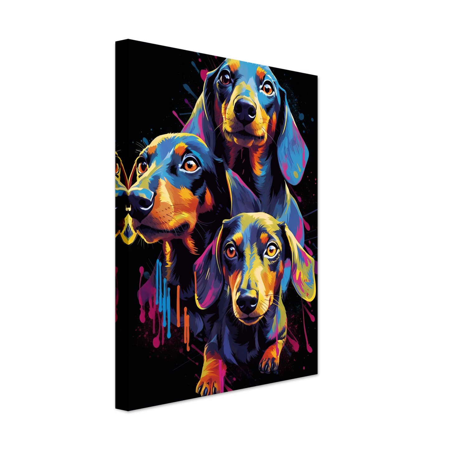 Hund Dackel Pop-Art (DOG144)