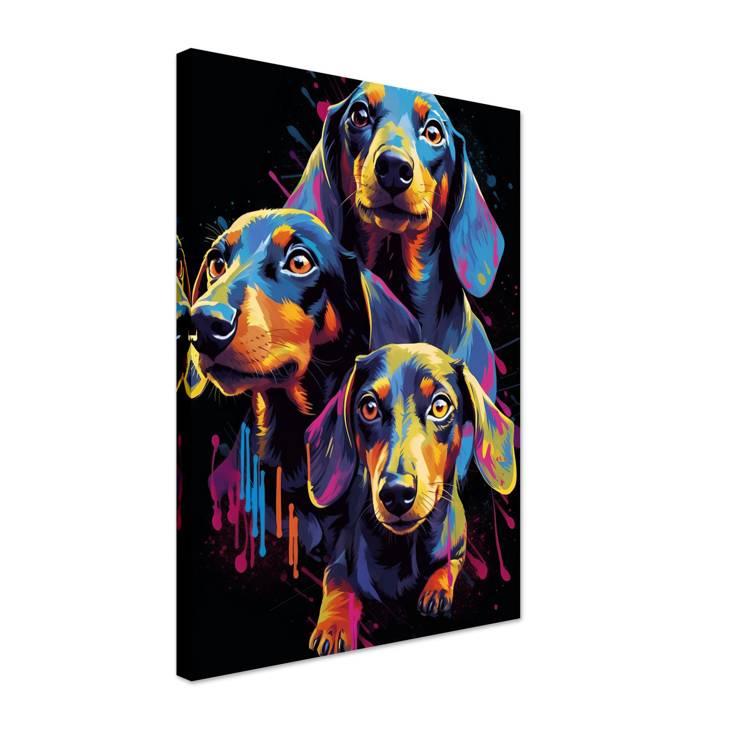 Hund Dackel Pop-Art (DOG144)