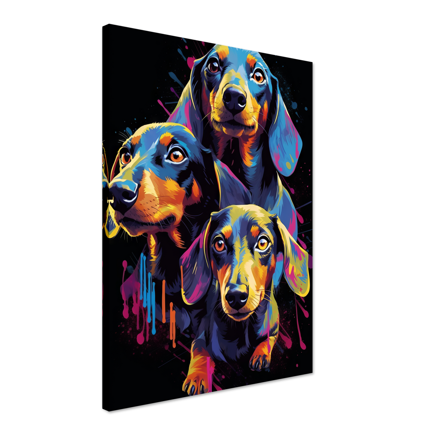 Hund Dackel Pop-Art (DOG144)