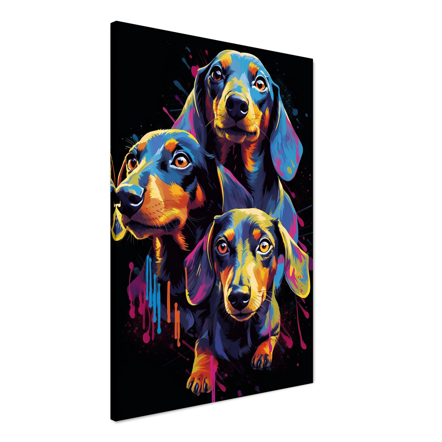 Hund Dackel Pop-Art (DOG144)
