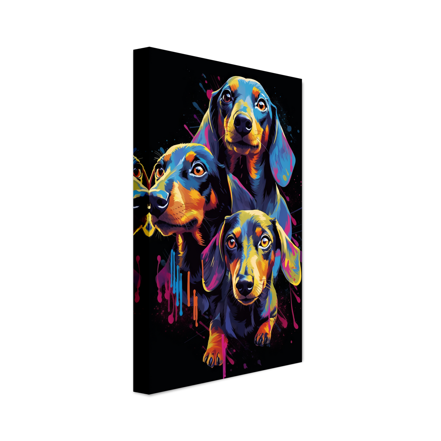 Hund Dackel Pop-Art (DOG144)