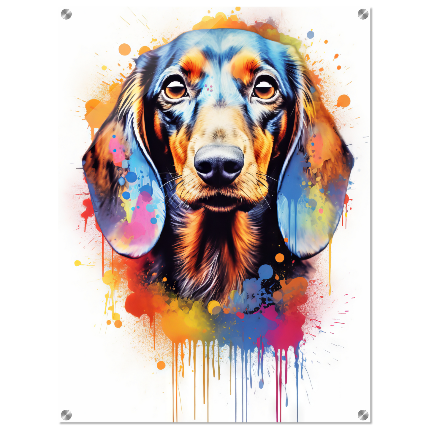Hund Dackel Pop-Art (DOG145)