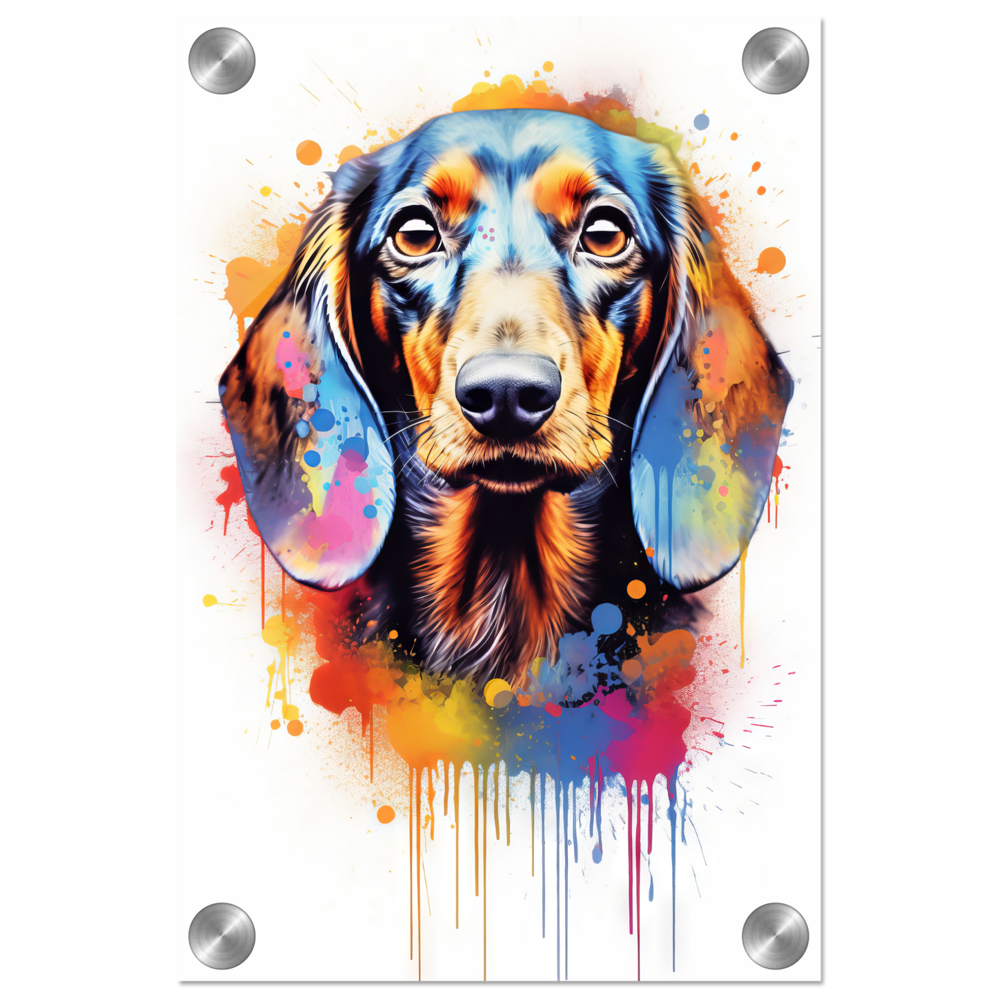 Hund Dackel Pop-Art (DOG145)