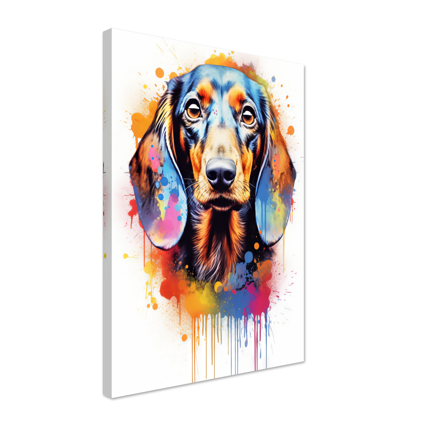 Hund Dackel Pop-Art (DOG145)