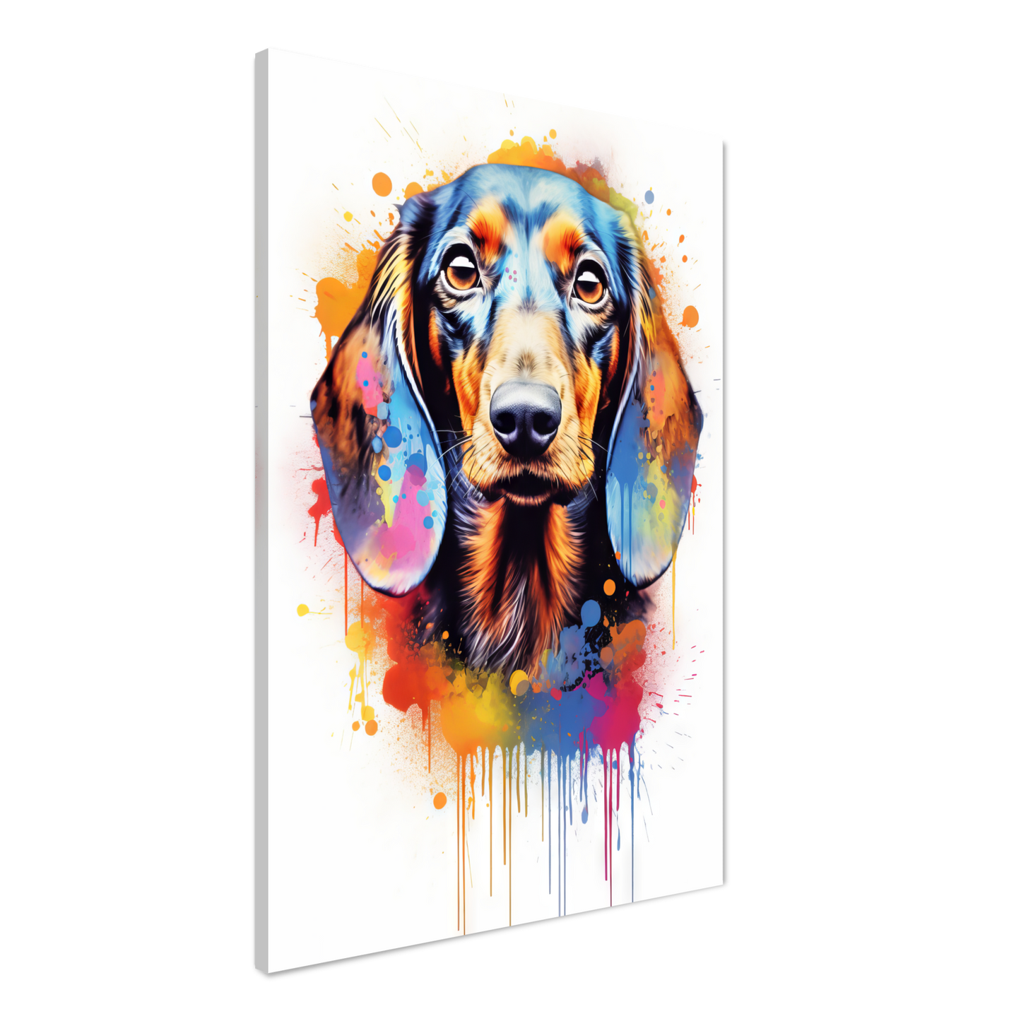 Hund Dackel Pop-Art (DOG145)
