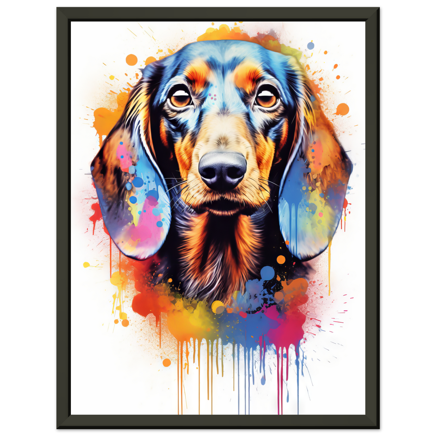 Hund Dackel Pop-Art (DOG145)