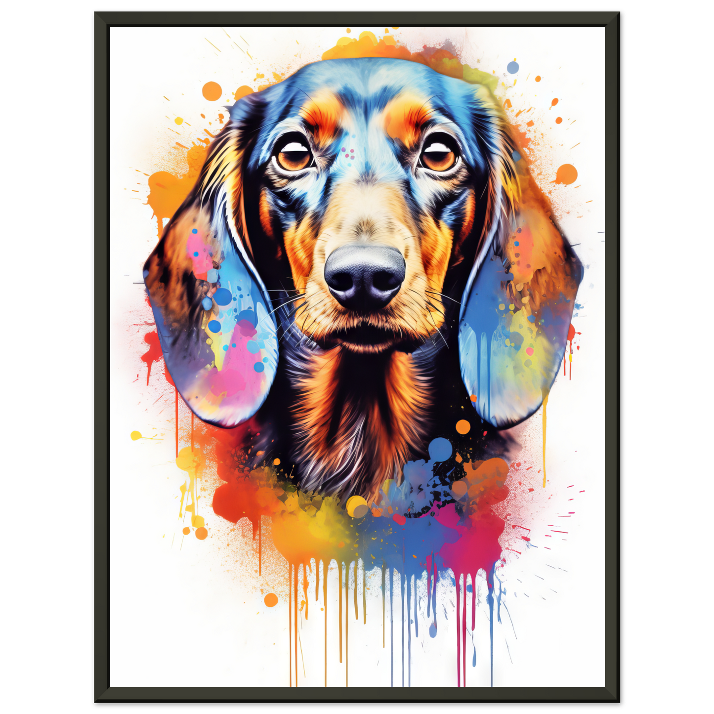 Hund Dackel Pop-Art (DOG145)