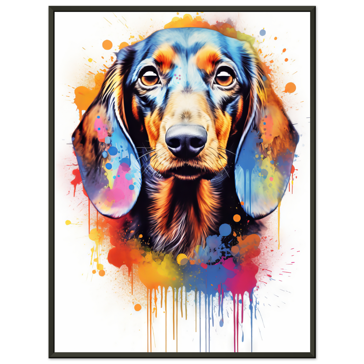 Hund Dackel Pop-Art (DOG145)