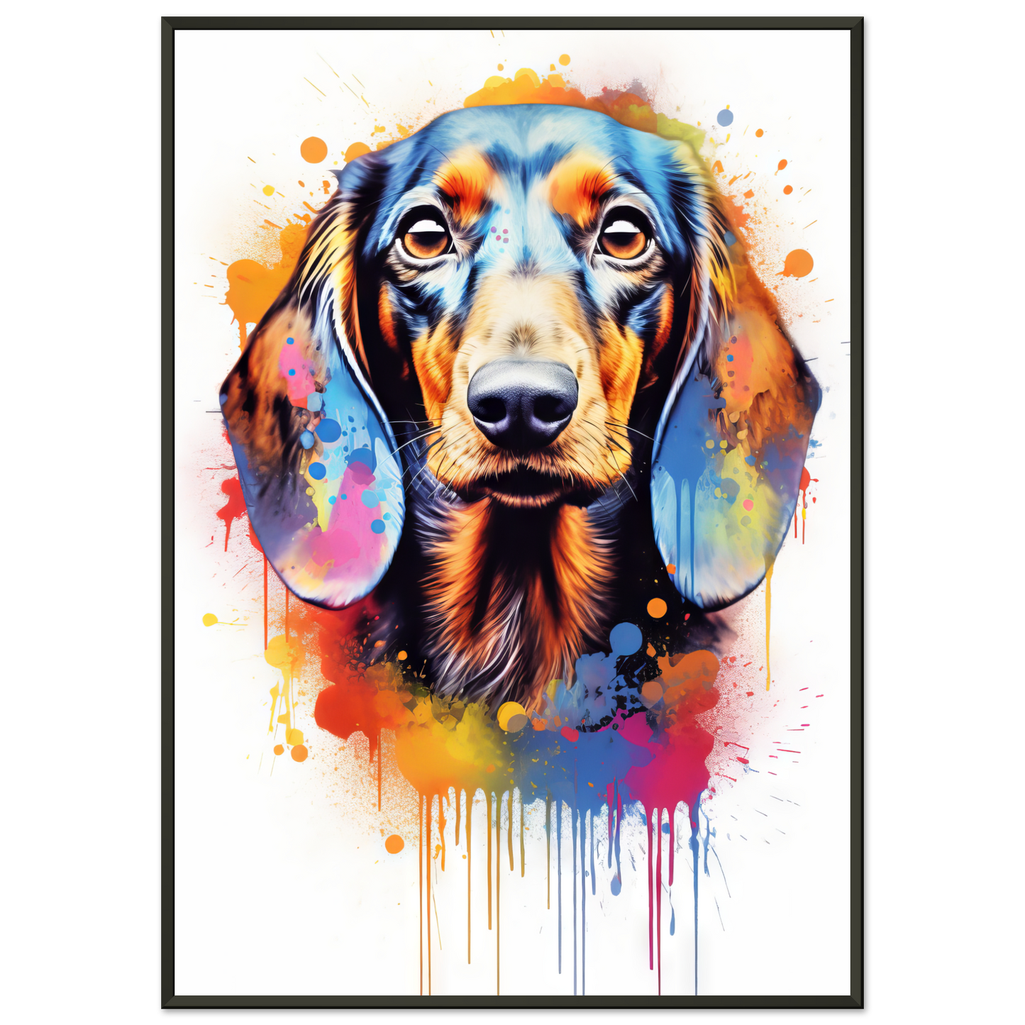 Hund Dackel Pop-Art (DOG145)