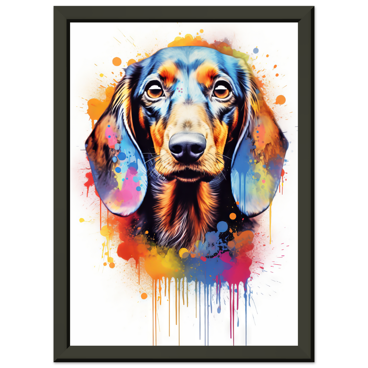Hund Dackel Pop-Art (DOG145)