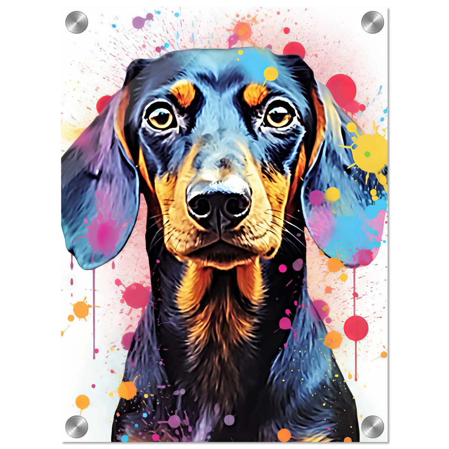 Hund Dackel Pop-Art (DOG146)