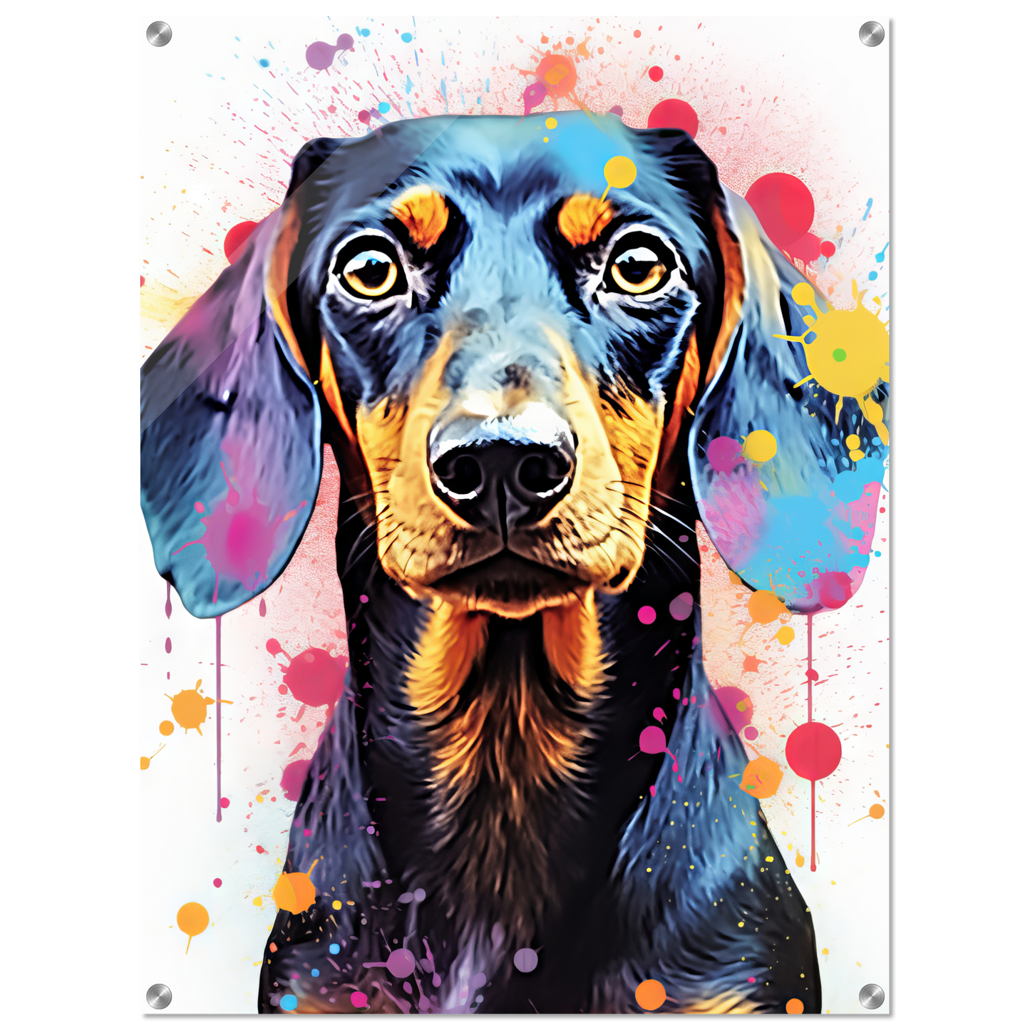 Hund Dackel Pop-Art (DOG146)