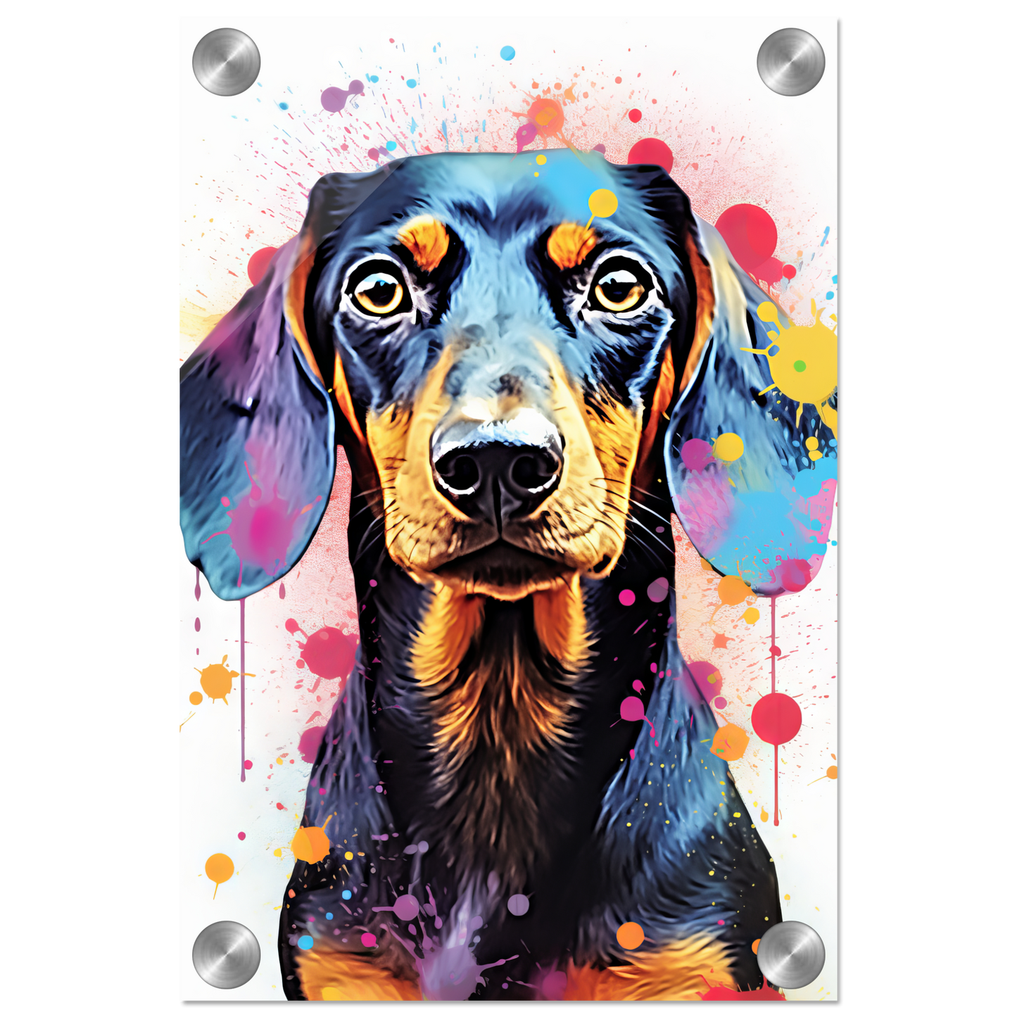 Hund Dackel Pop-Art (DOG146)