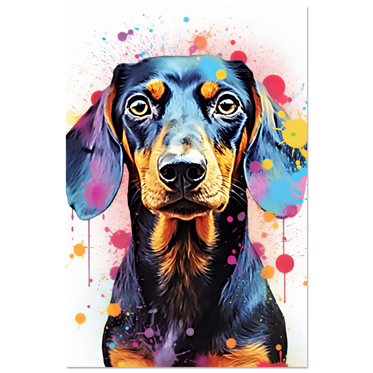 Hund Dackel Pop-Art (DOG146)