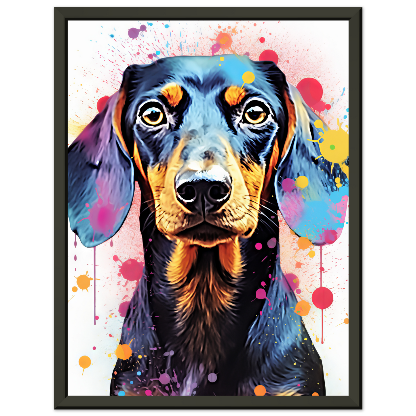 Hund Dackel Pop-Art (DOG146)