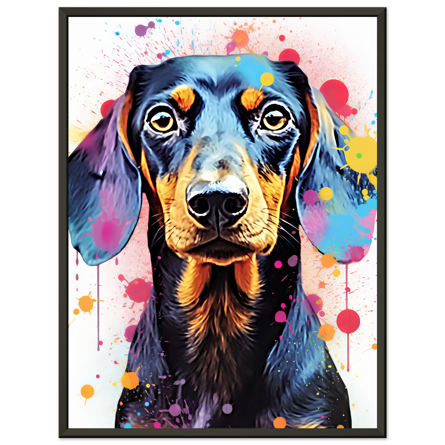 Hund Dackel Pop-Art (DOG146)