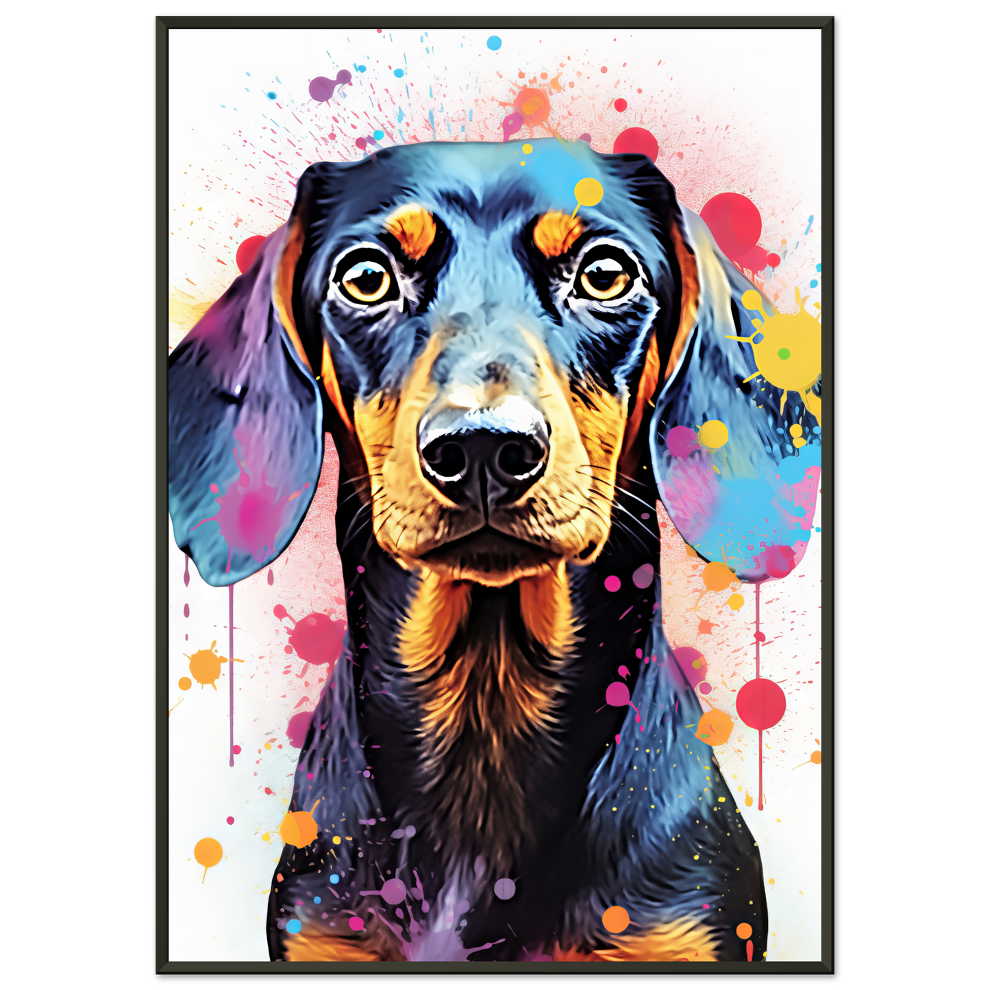 Hund Dackel Pop-Art (DOG146)