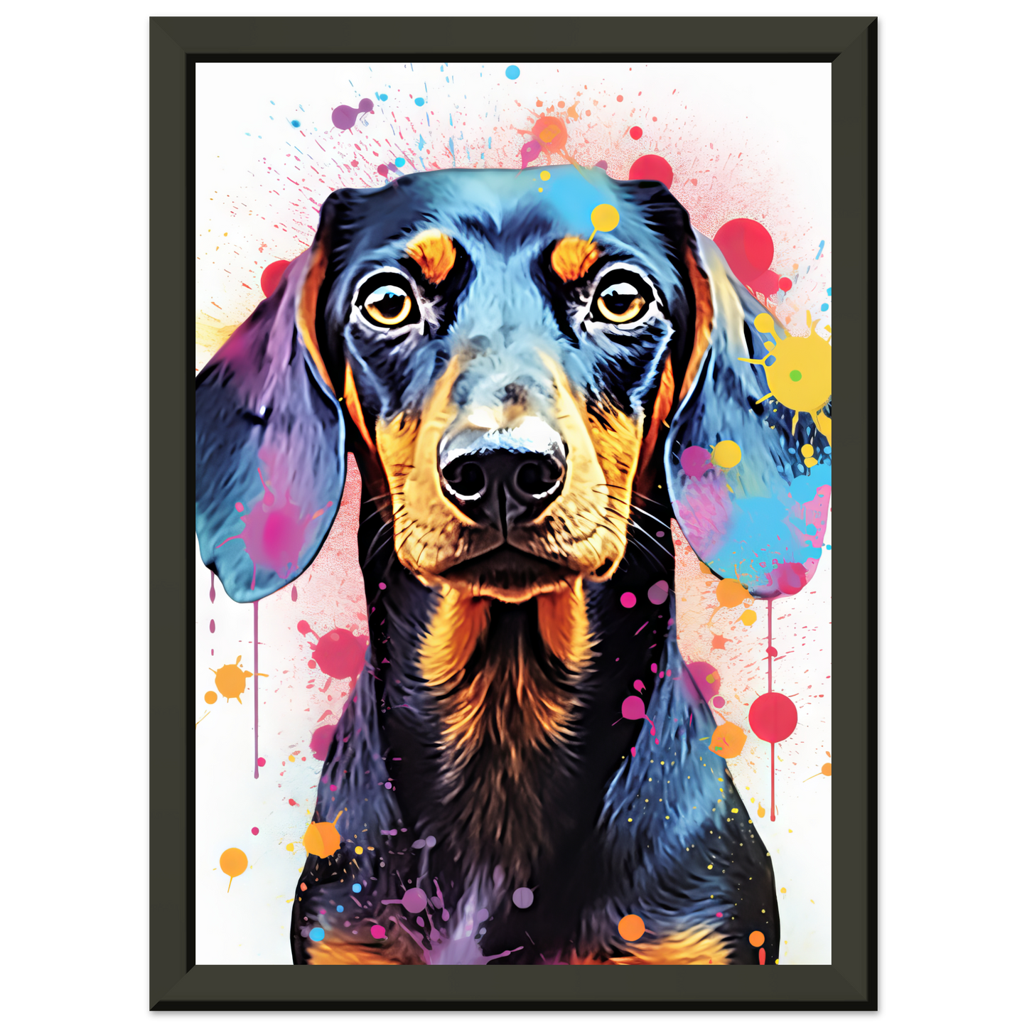 Hund Dackel Pop-Art (DOG146)