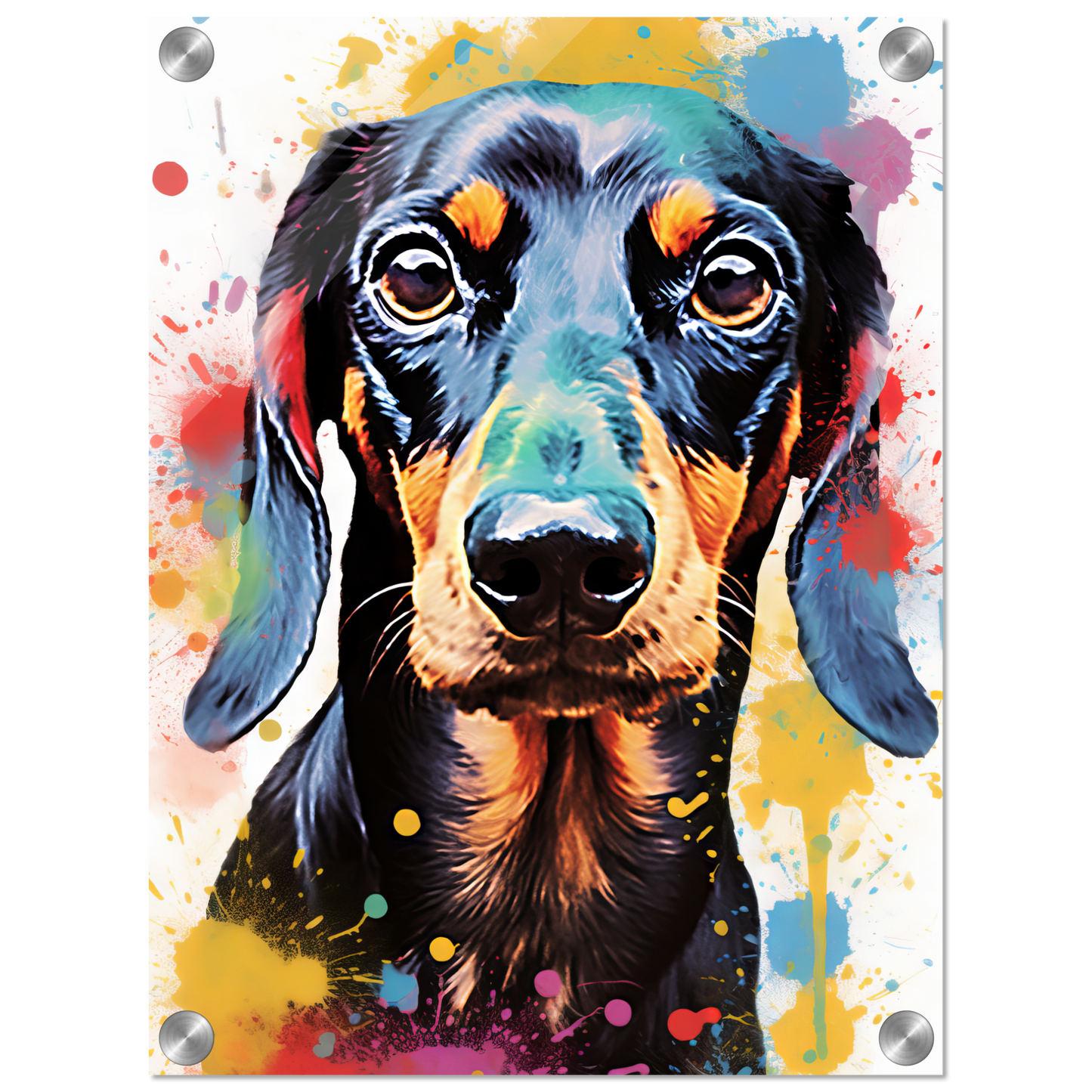 Hund Dackel Pop-Art (DOG147)