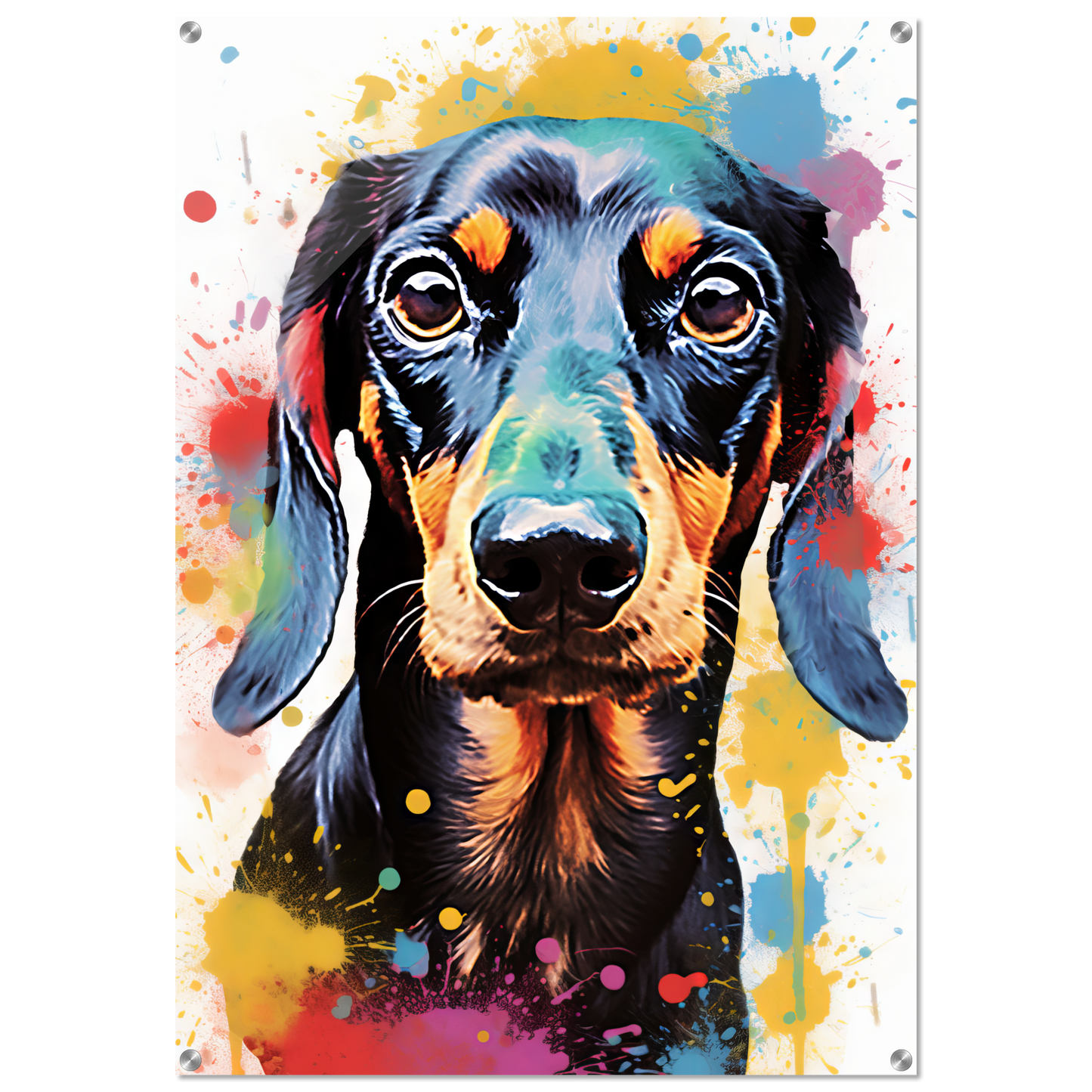 Hund Dackel Pop-Art (DOG147)