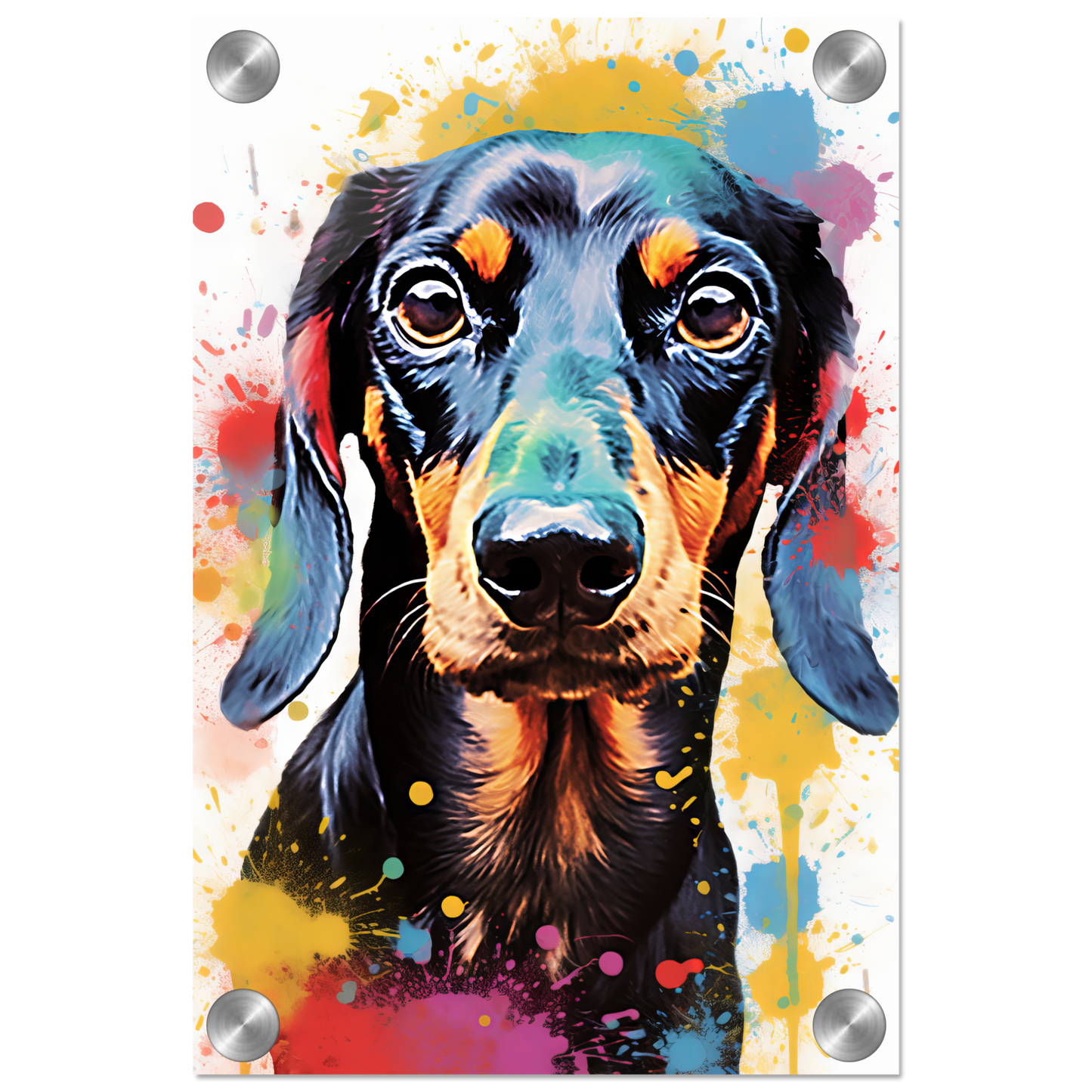 Hund Dackel Pop-Art (DOG147)