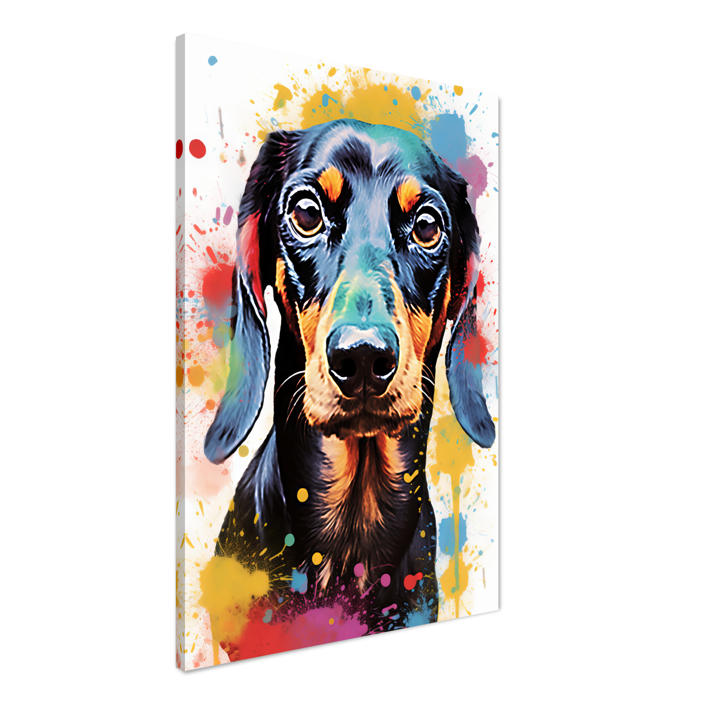 Hund Dackel Pop-Art (DOG147)
