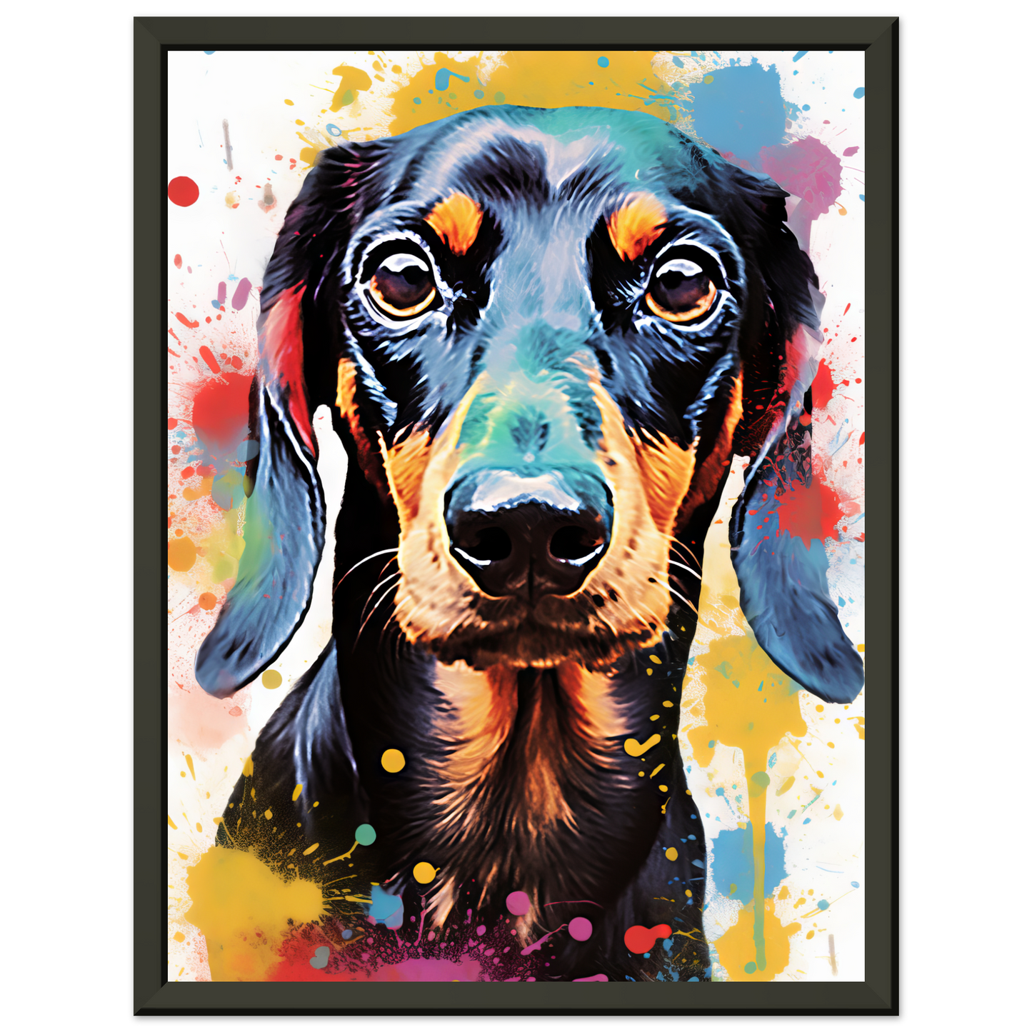 Hund Dackel Pop-Art (DOG147)