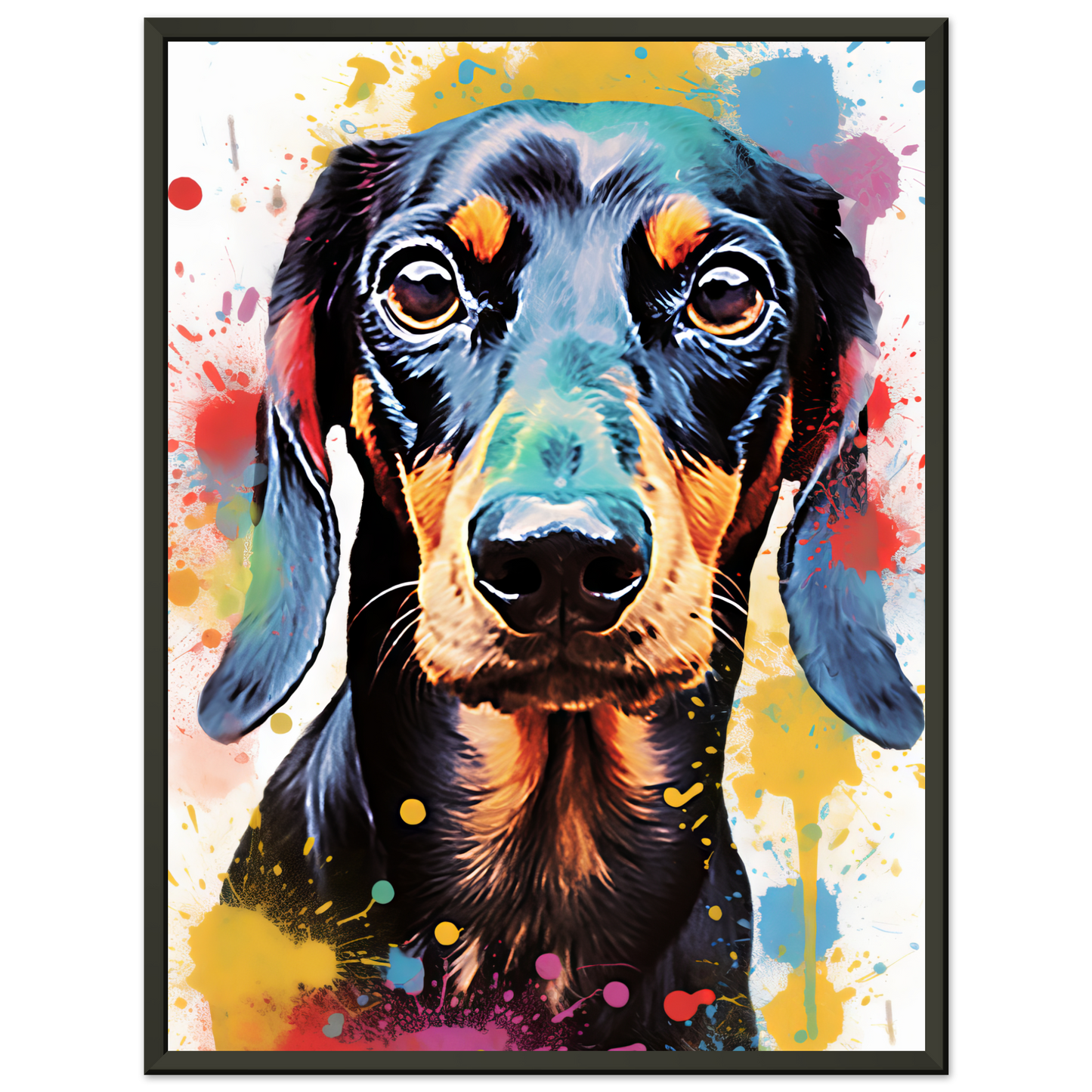 Hund Dackel Pop-Art (DOG147)
