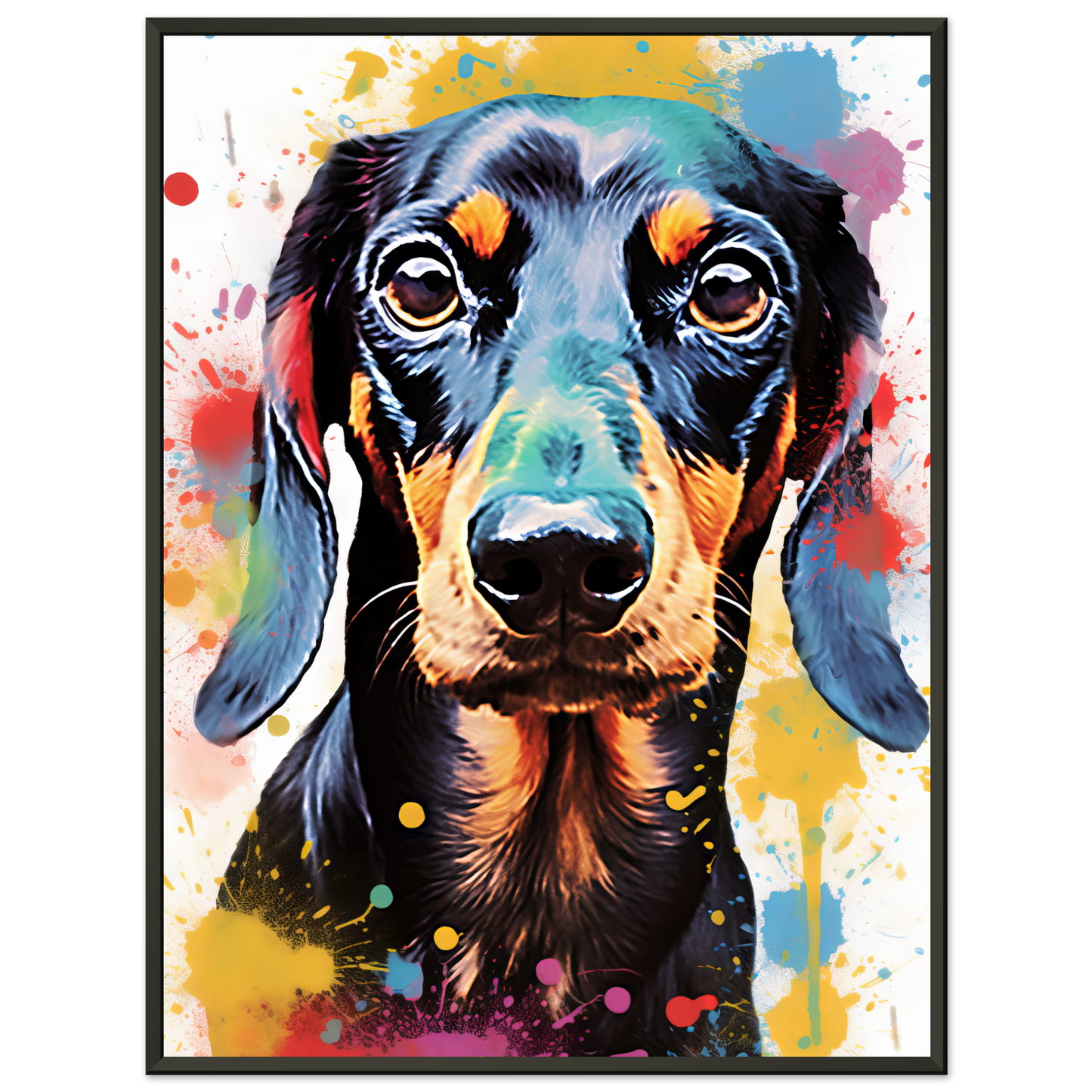 Hund Dackel Pop-Art (DOG147)