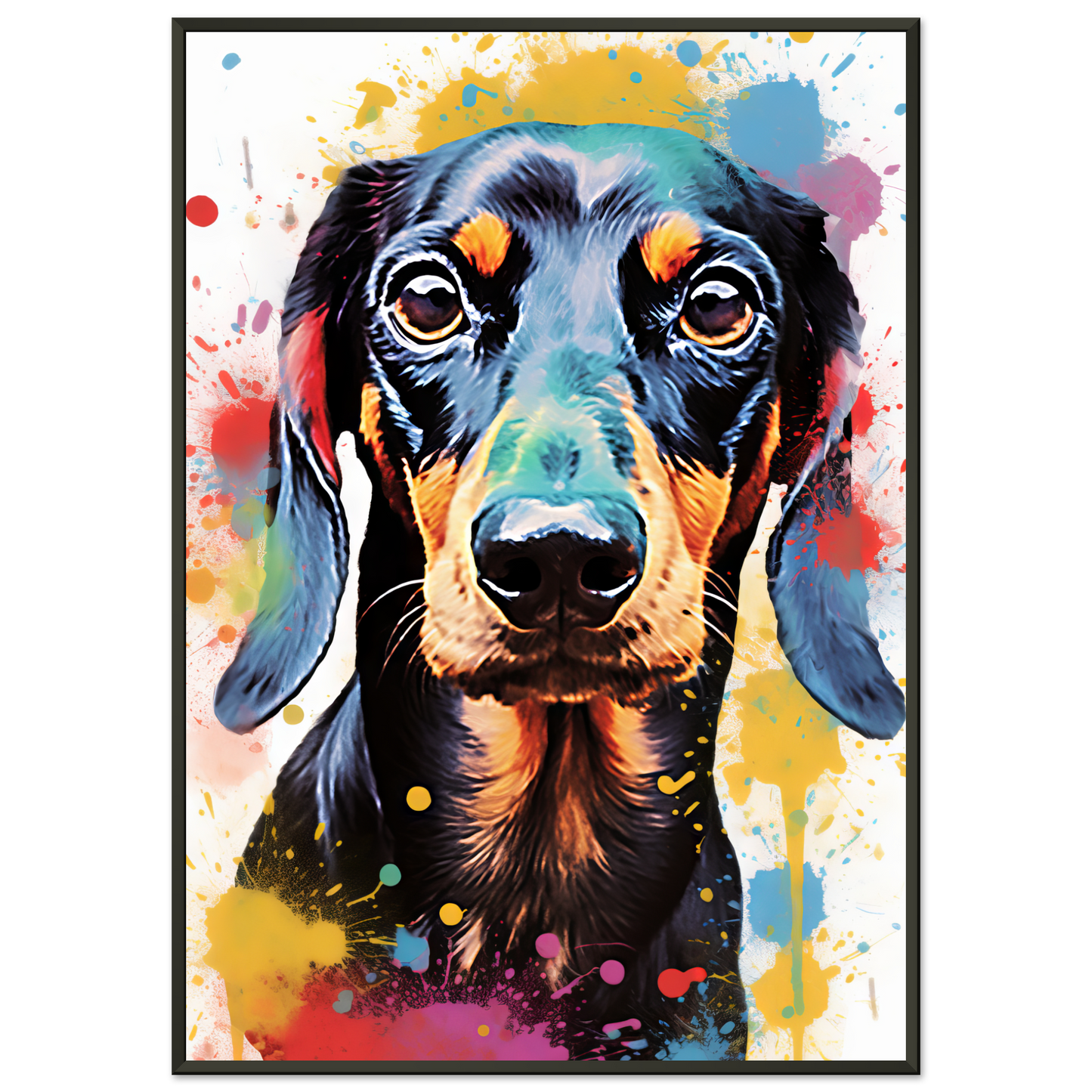 Hund Dackel Pop-Art (DOG147)