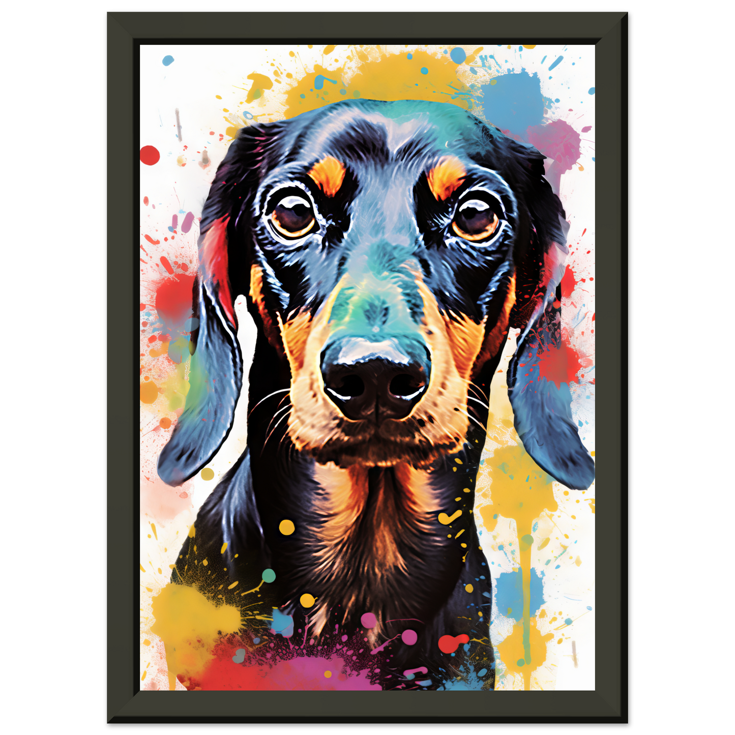 Hund Dackel Pop-Art (DOG147)