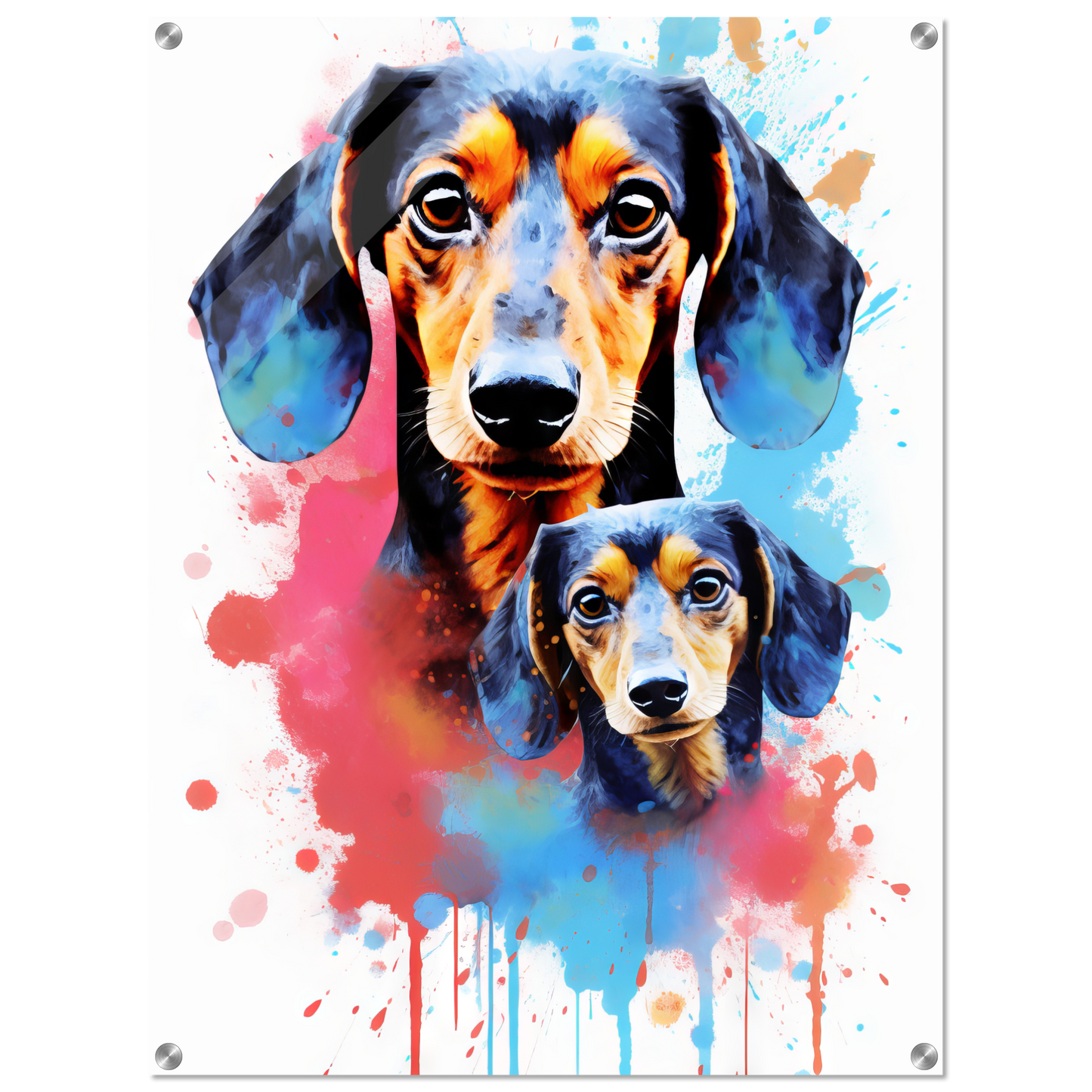 Hund Dackel Pop-Art (DOG148)