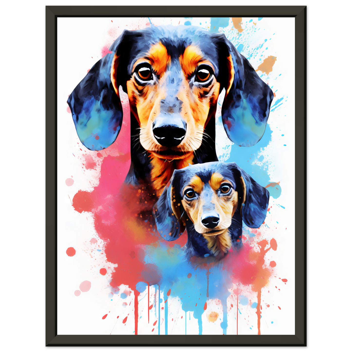 Hund Dackel Pop-Art (DOG148)