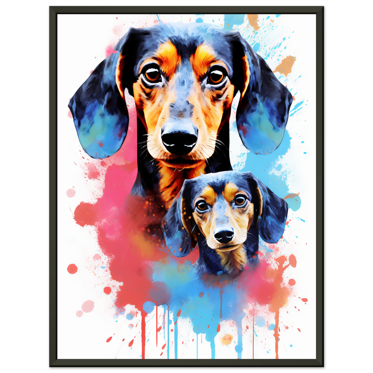 Hund Dackel Pop-Art (DOG148)