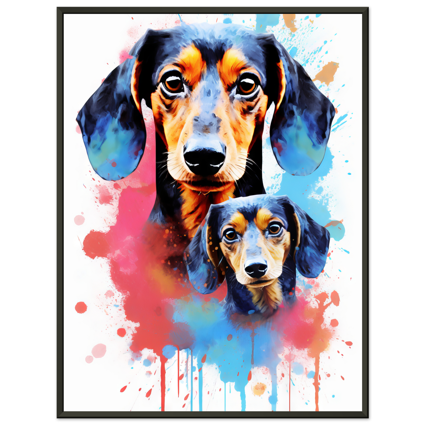 Hund Dackel Pop-Art (DOG148)