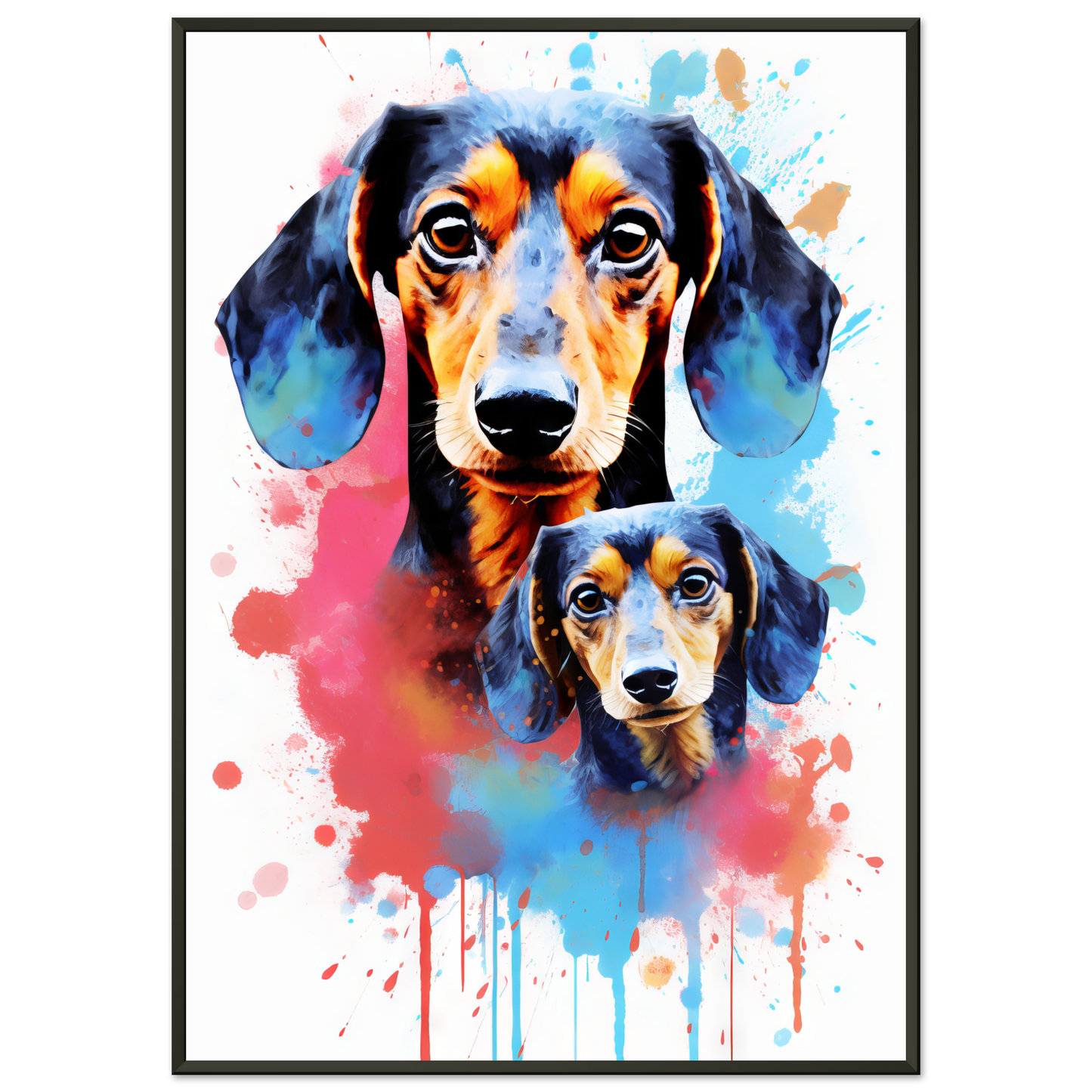 Hund Dackel Pop-Art (DOG148)