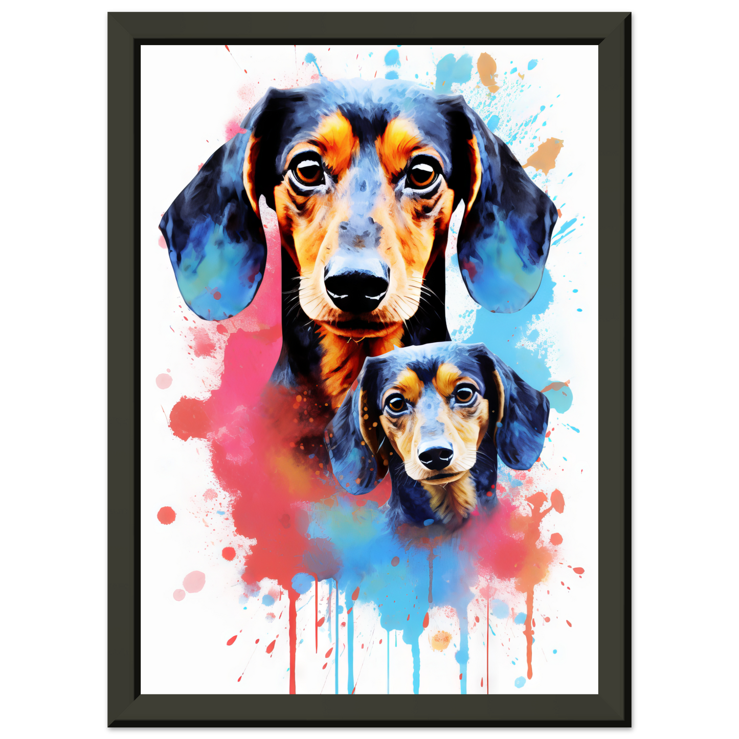 Hund Dackel Pop-Art (DOG148)
